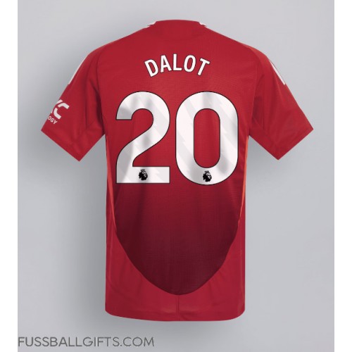 Manchester United Diogo Dalot #20 Fußballbekleidung Heimtrikot 2024-25 Kurzarm